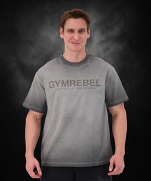 Washed-off Oversized T-shirt LIFTING CLUB (230gsm)