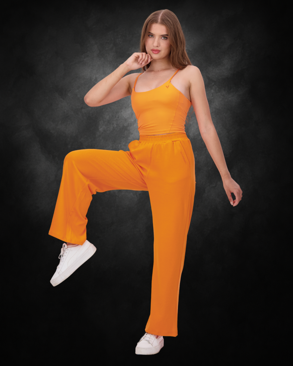 Orange | Athleisure Comfort Set | Front