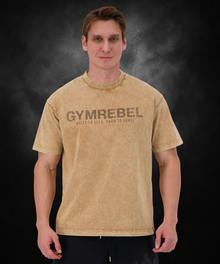 Washed-off Oversized T-shirt LIFTING CLUB (230gsm)