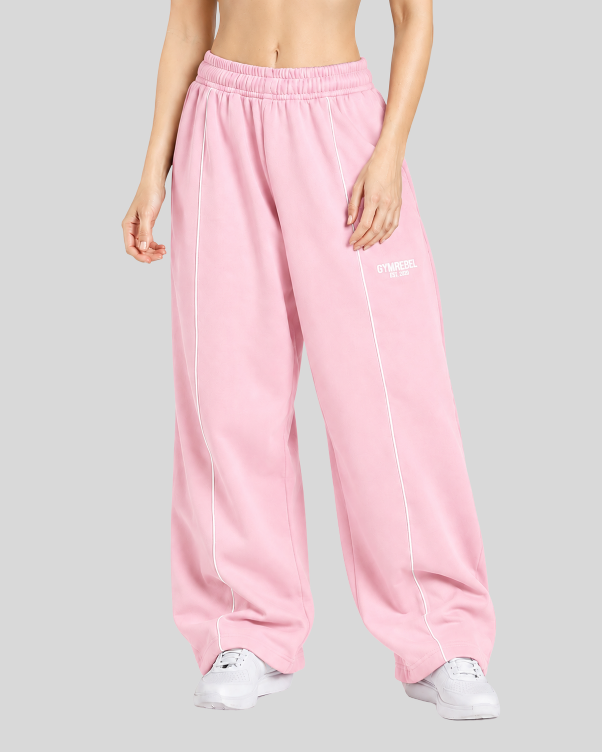 Light Pink | Vandal Wide-Leg Pants | Front