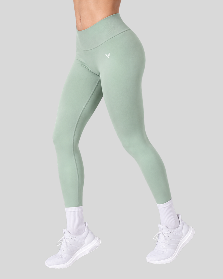 palm green | Curve Seamless Legging | front
