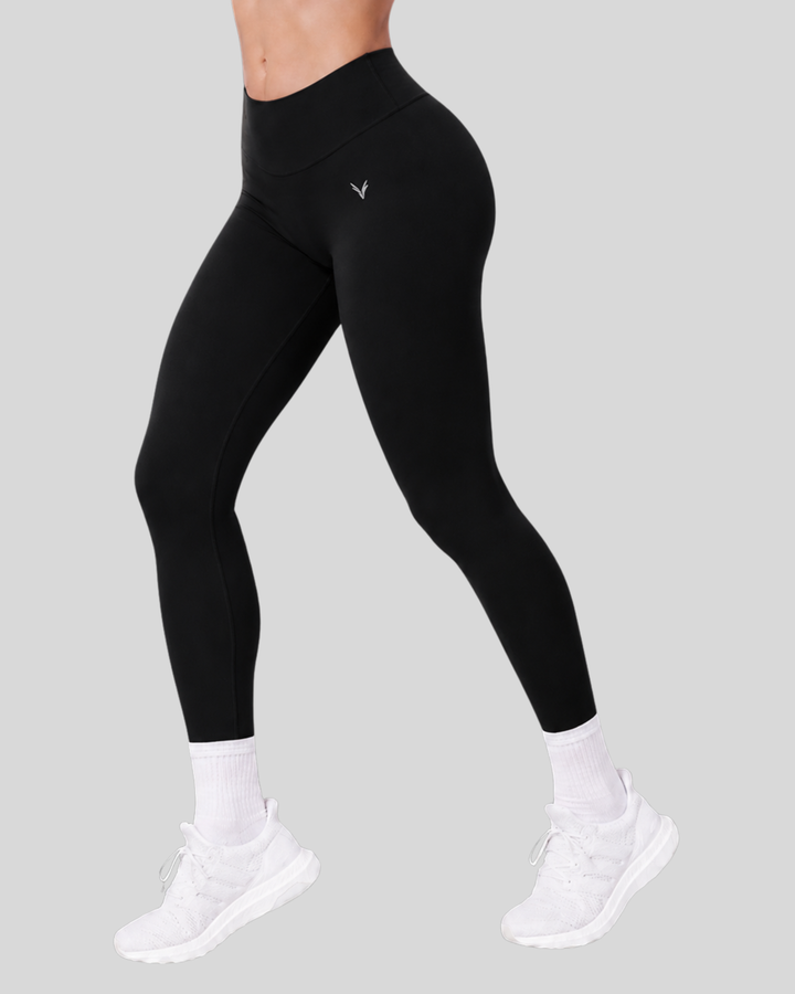 black | Curve Seamless Legging | front