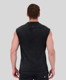 Black | Washed-off Sleeveless T-shirt | Back