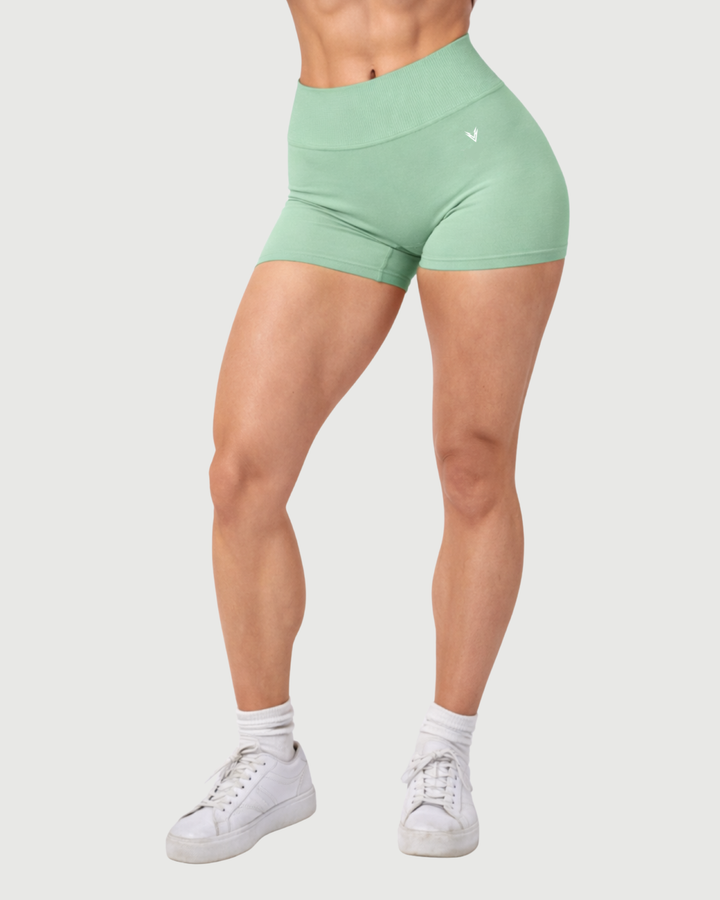 palm green | Curve Seamless Shorts | front