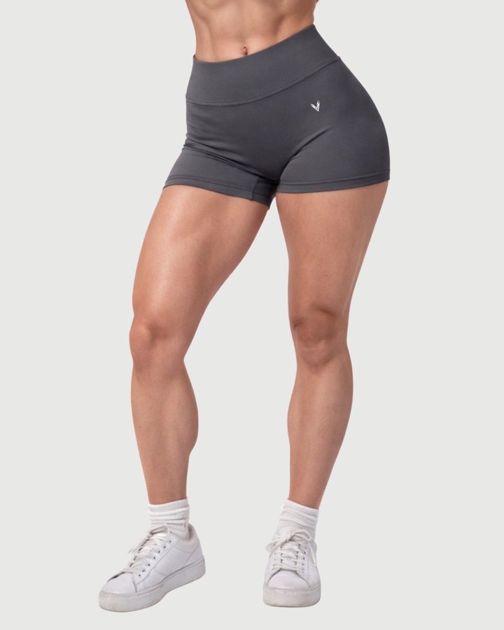 shark grey | Curve Seamless Shorts | front
