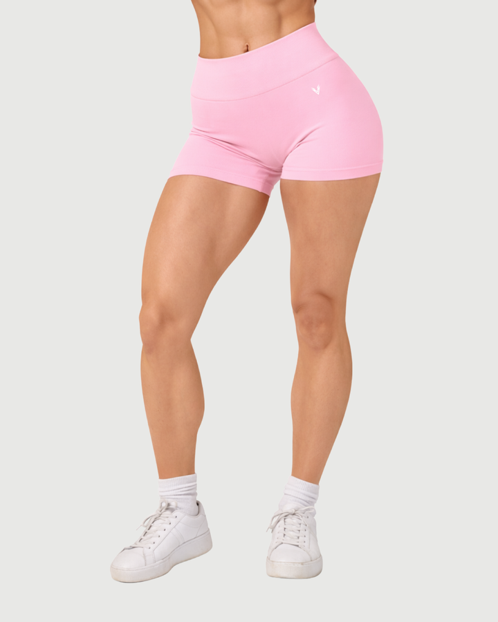 light pink | Curve Seamless Shorts | front