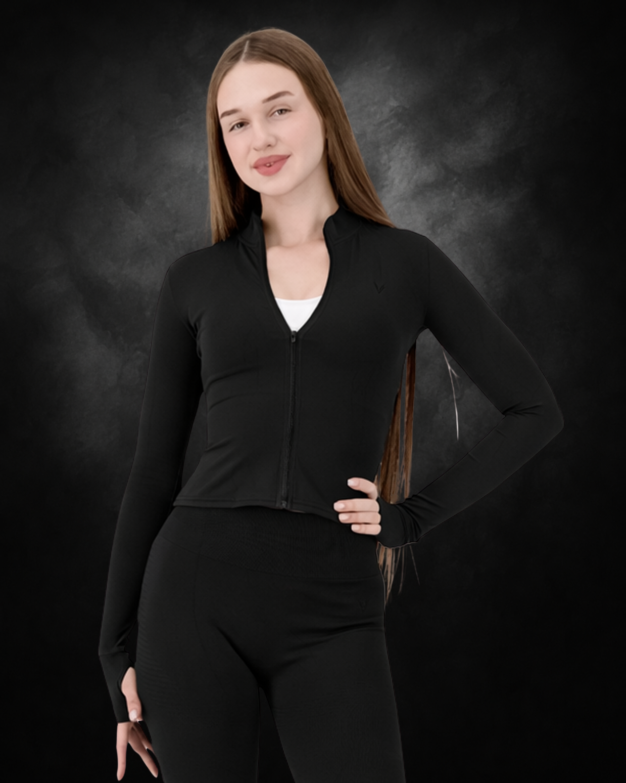 Contour Jacket | Black | Front