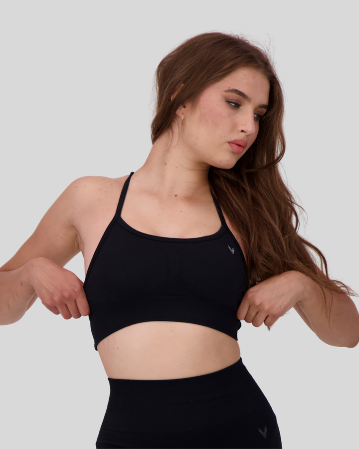 BLACK | Everyday Seamless Bra | FRONT