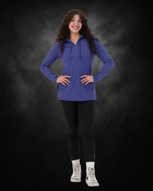 HAYA Long Sleeve Training Set (Purple Long Sleeve + Black Leggings)