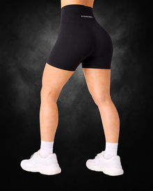 black | smooth pump shorts | back
