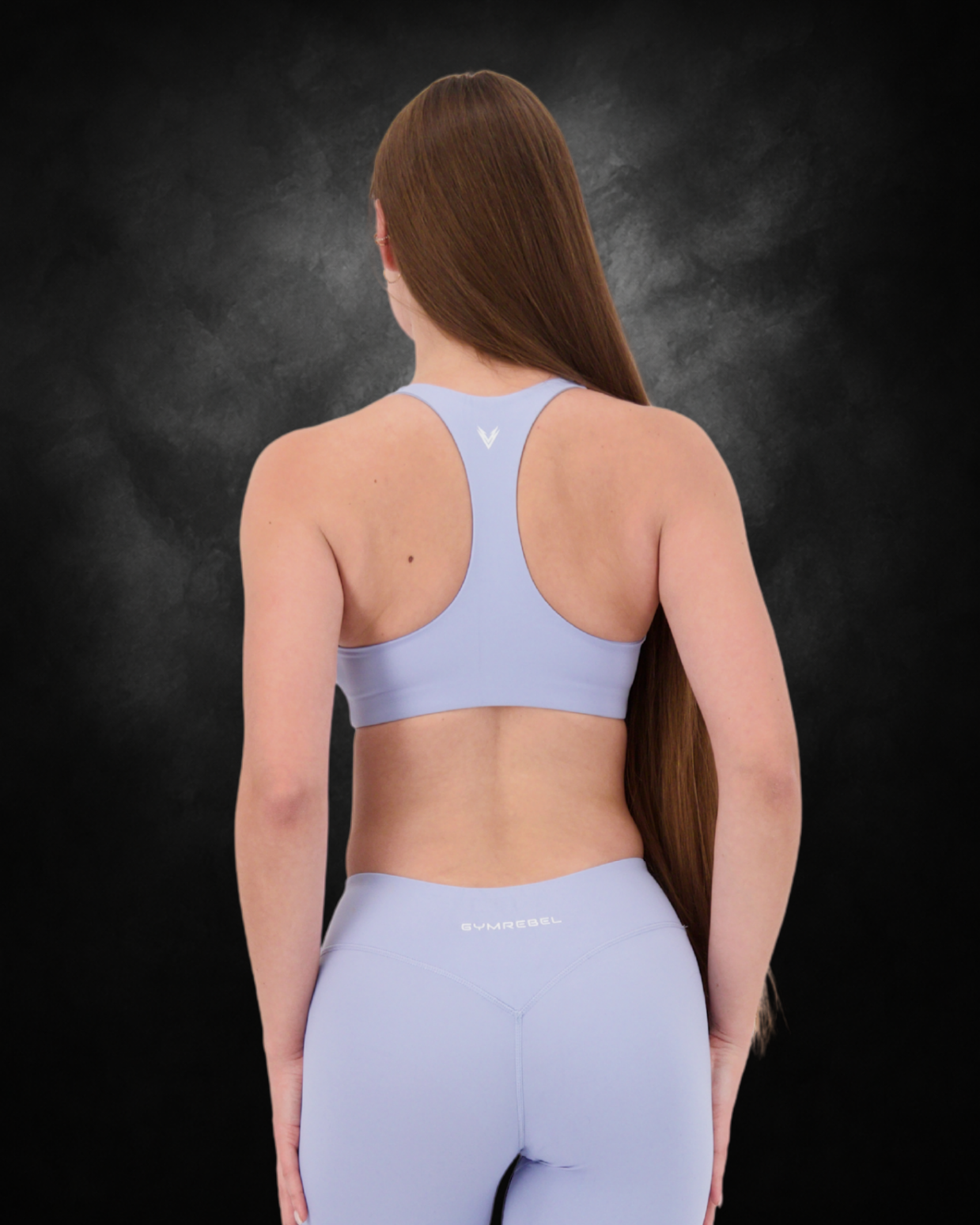 blue | power lifting bra | back