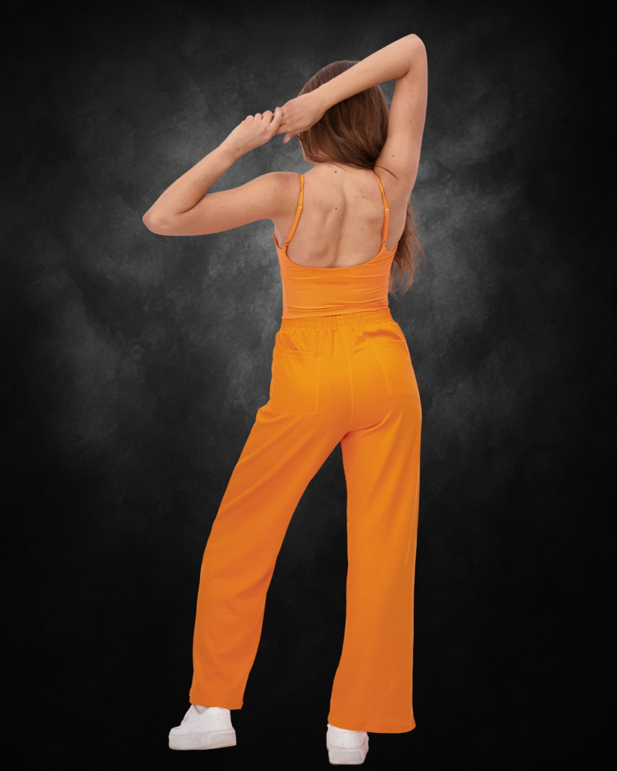 Orange | Athleisure Comfort Set | Back