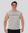 Gray | Washed-off Sleeveless T-shirt | Front