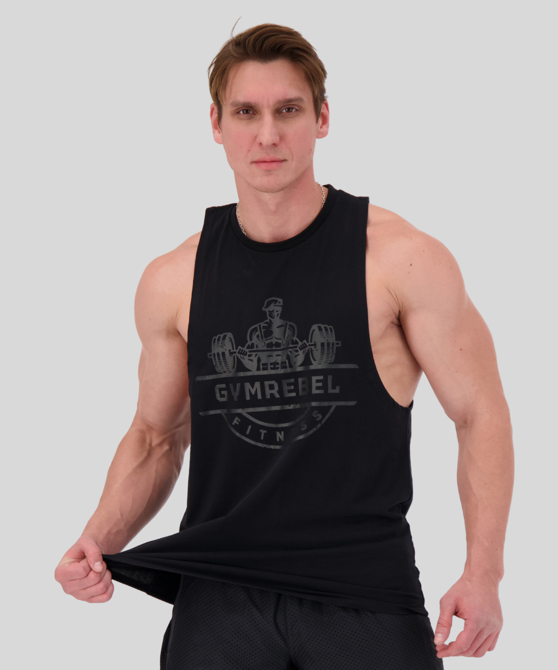 Black | Regular Arm Tank | Front