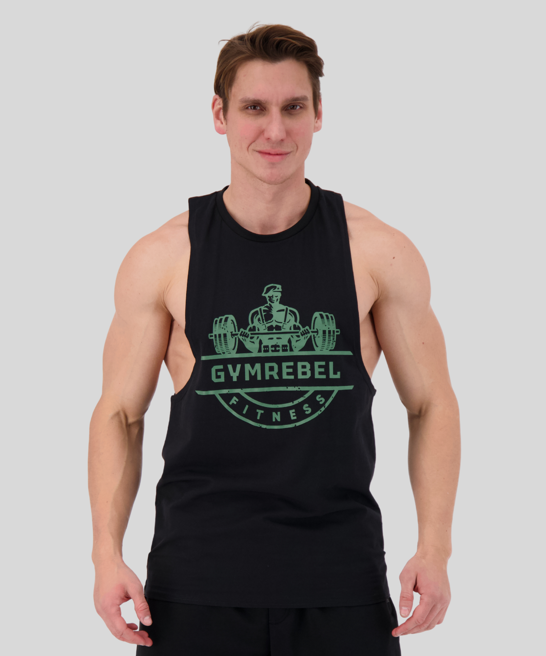 Green | Classic Arm Tank (180GSM) | Front