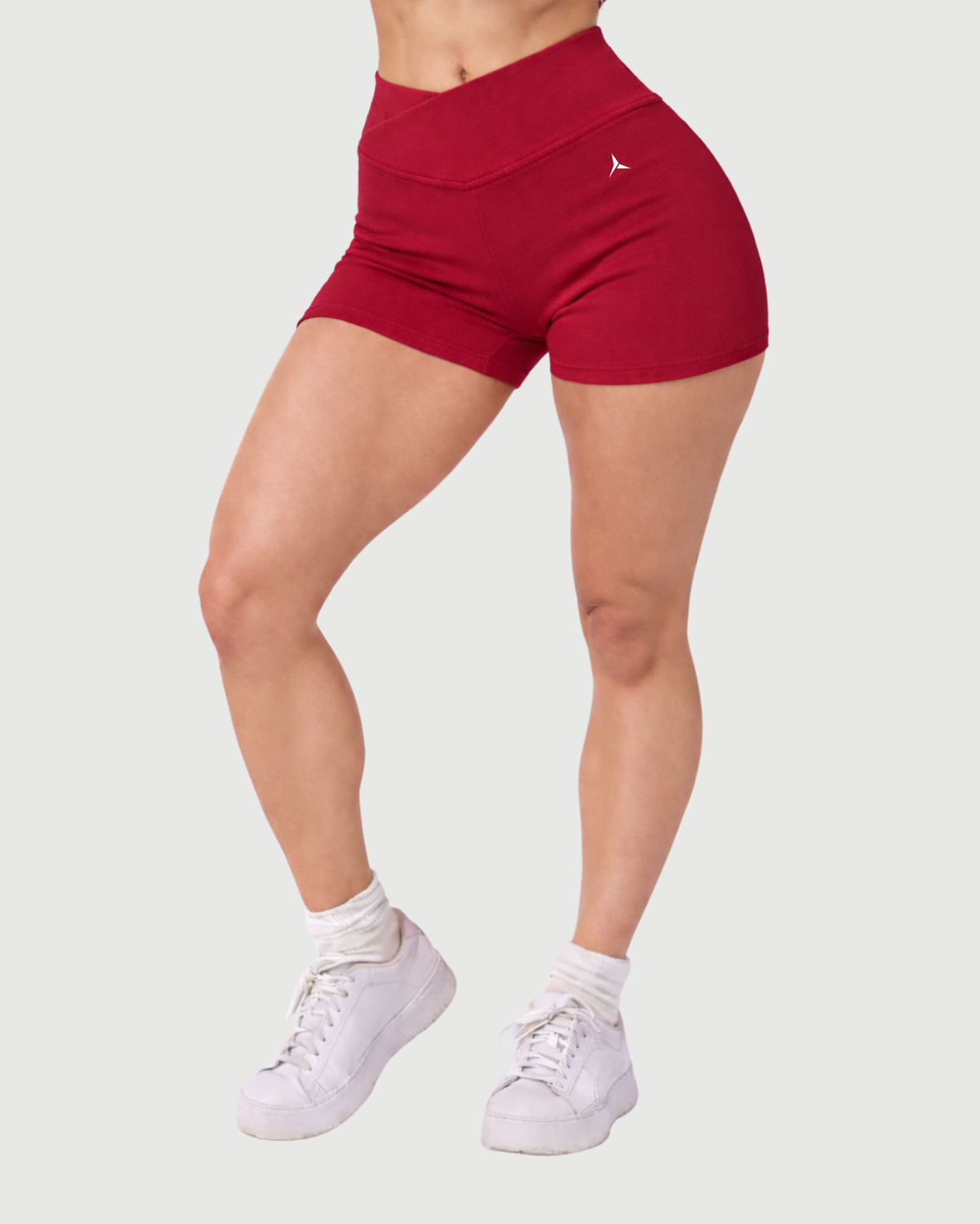 wine red | Curve Seamless Shorts | front