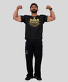 yellow | Active Mesh & Sweatpants Set | front