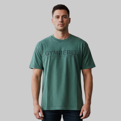 Washed- off Oversized T-shirt LIFTING CLUB ( 230gsm)