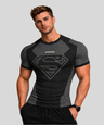 Black | Superman Rebel Compression T-Shirt | Front