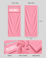 baby pink | REBEL GYM TOWEL | back 2