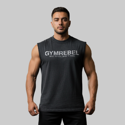 Washed-off Sleeveless T-shirt