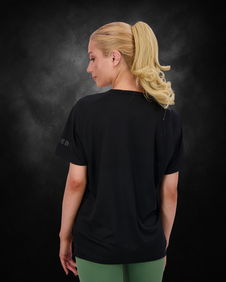 Mesh T-shirt | Silver | Back