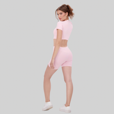 Seamless Curve Ribbed Top & Shorts Set