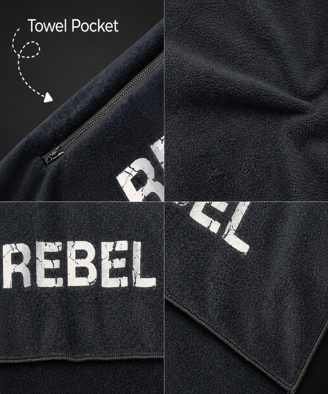 REBEL GYM TOWEL