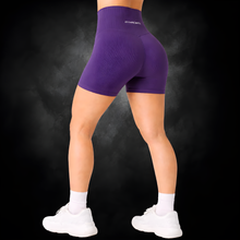 purple | smooth pump shorts | back
