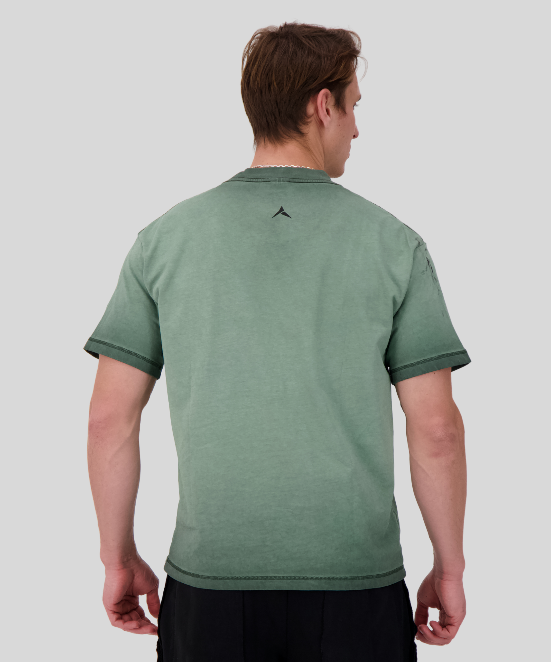 Green | Washed-off T-shirt (250gsm) (SUMMER EDITION) | Back