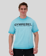 Light Blue | Washed-off T-shirt (250gsm) (SUMMER EDITION) | Front