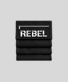 black | REBEL GYM TOWEL | front